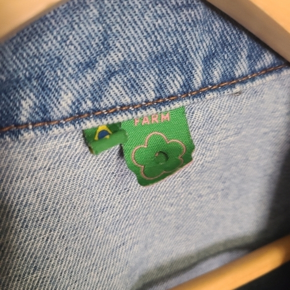 Farm Rio Denim Jacket Cropped - Picture 2 of 5